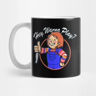 Funny Cute Child 80's Horror Movie Slasher Mashup Parody Mug